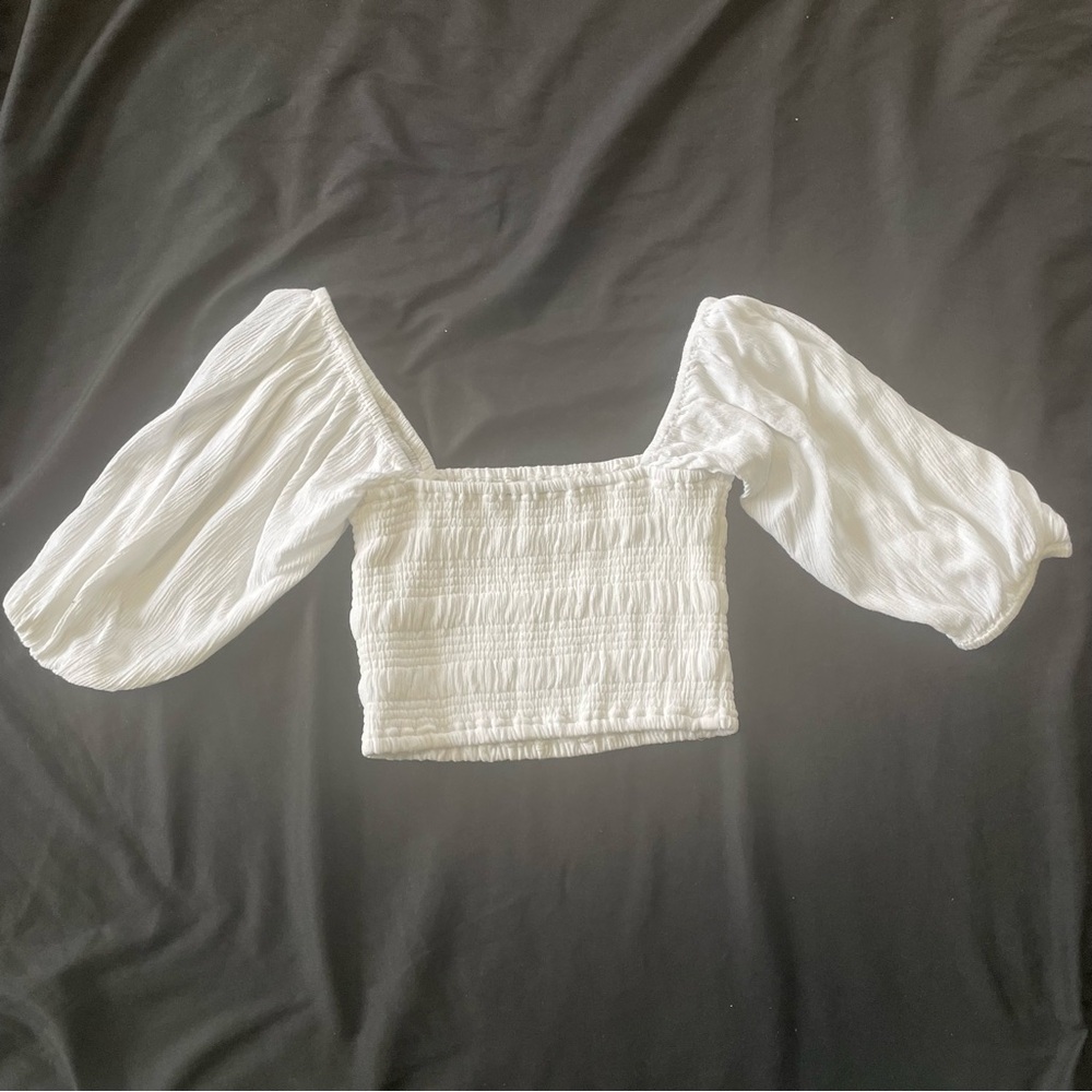 Forever 21 Coquette Square Neck Blouse